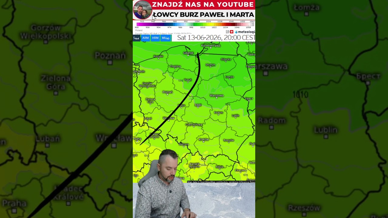 Quick forecast for Saturday and night #weather #poland #short #forecast