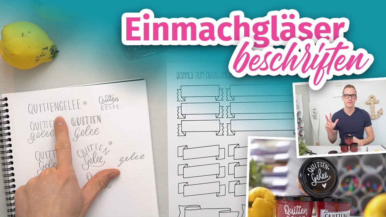 Marmeladengläser beschriften (3 simple Varianten + Tricks) DIY