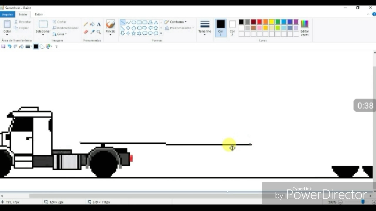 Desenhando trio elétrico no paint