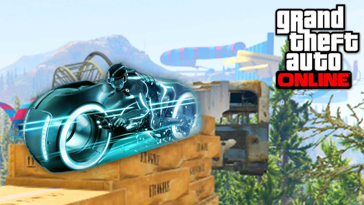 PARKOUR MOTO TRON - GTA 5 ONLINE
