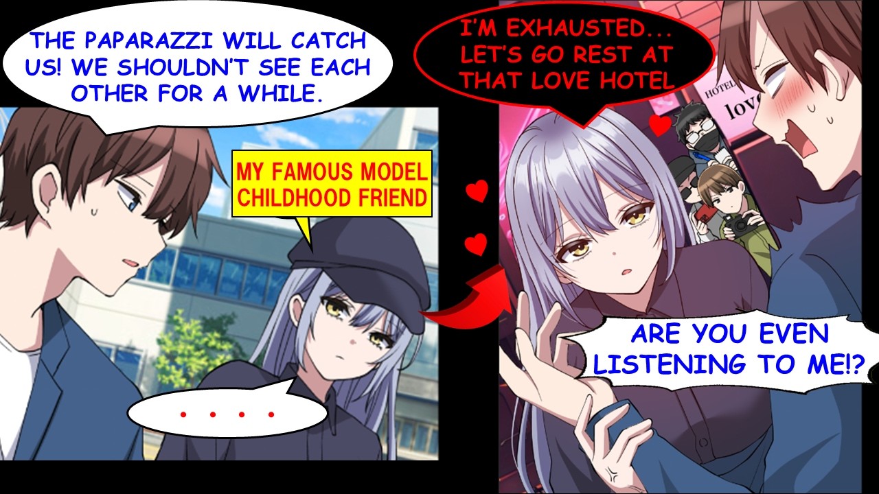 [Manga Dub] I Tried Avoiding My Famous Model Childhood Friend… Then She Took Me to a Hotel.[RomCom]