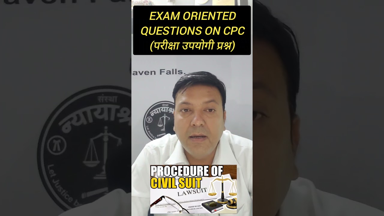 Questions on CPC 1908 #laweasy #currentaffairs #shortvideo #indianlaw #ballb #law #trending #upsc