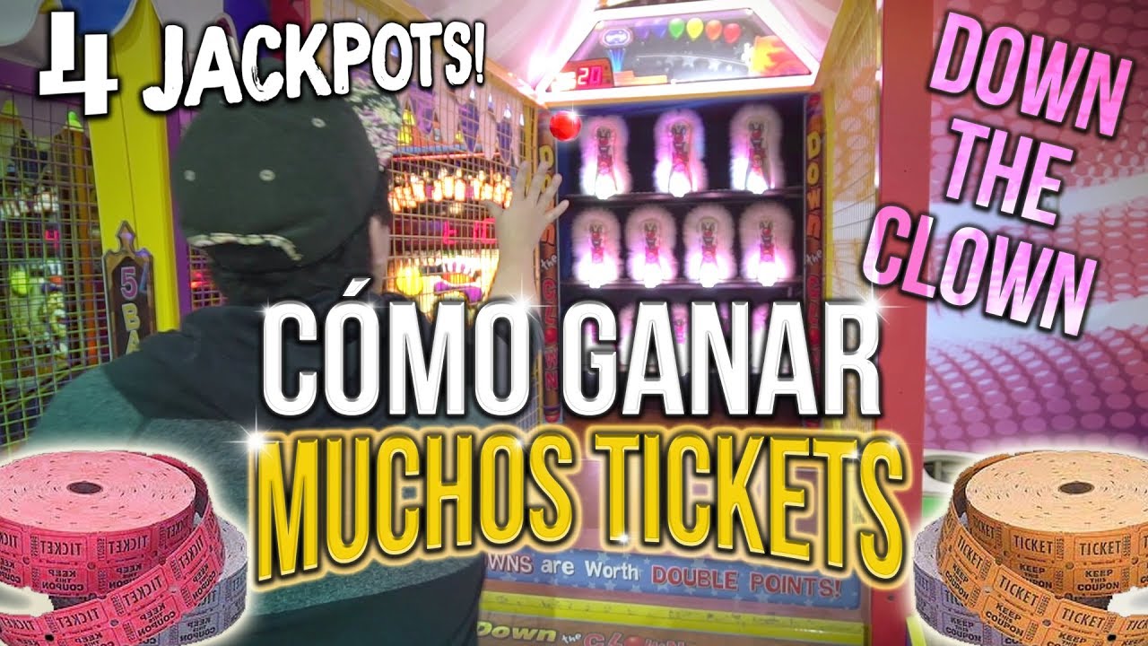CÓMO GANAR MUCHOS TICKETS EN DOWN THE CLOWN!  (4 JACKPOTS)