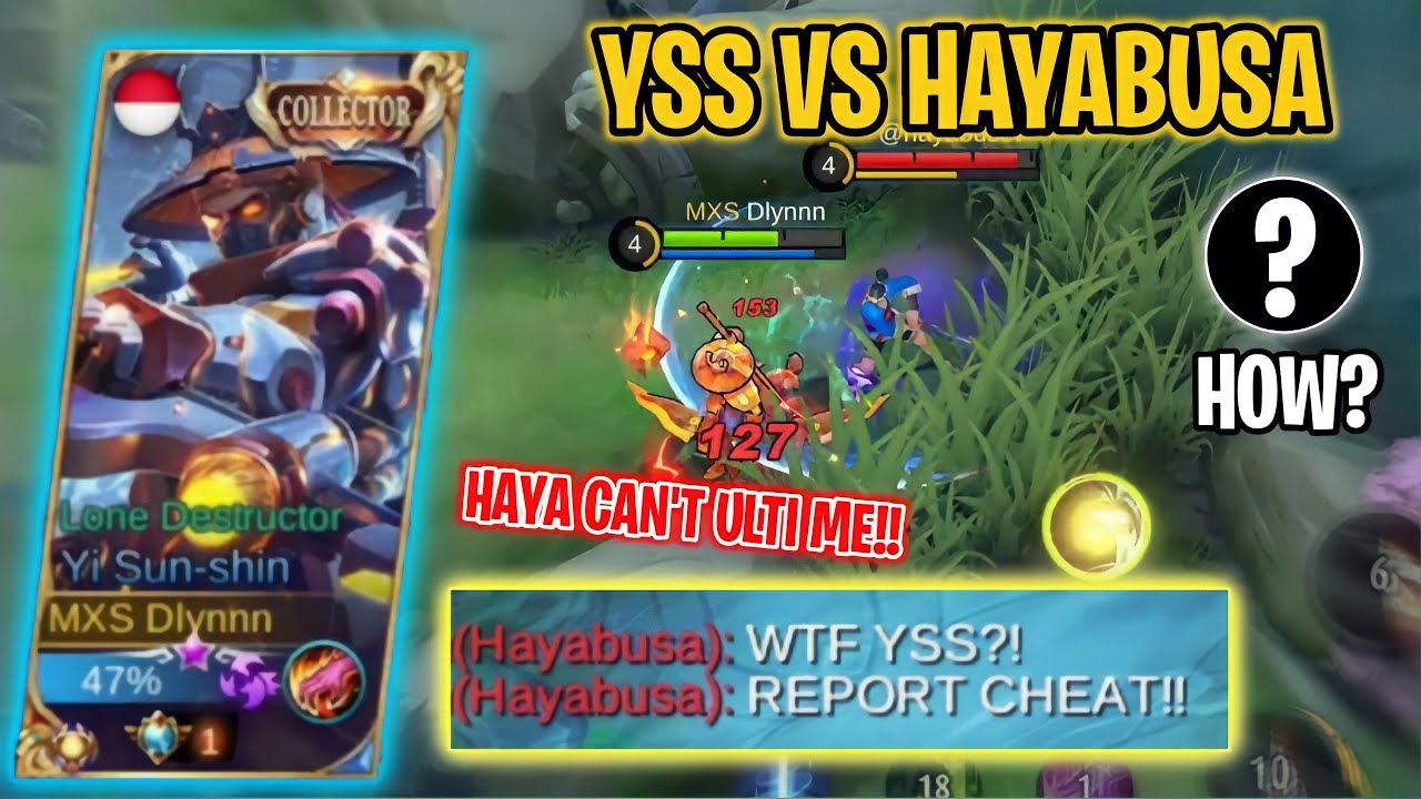 HOW TO EASILY COUNTER HAYABUSA USING YSS?! | TUTORIAL YSS VS HAYABUSA!! | DLYNNN | MOBILE LEGENDS