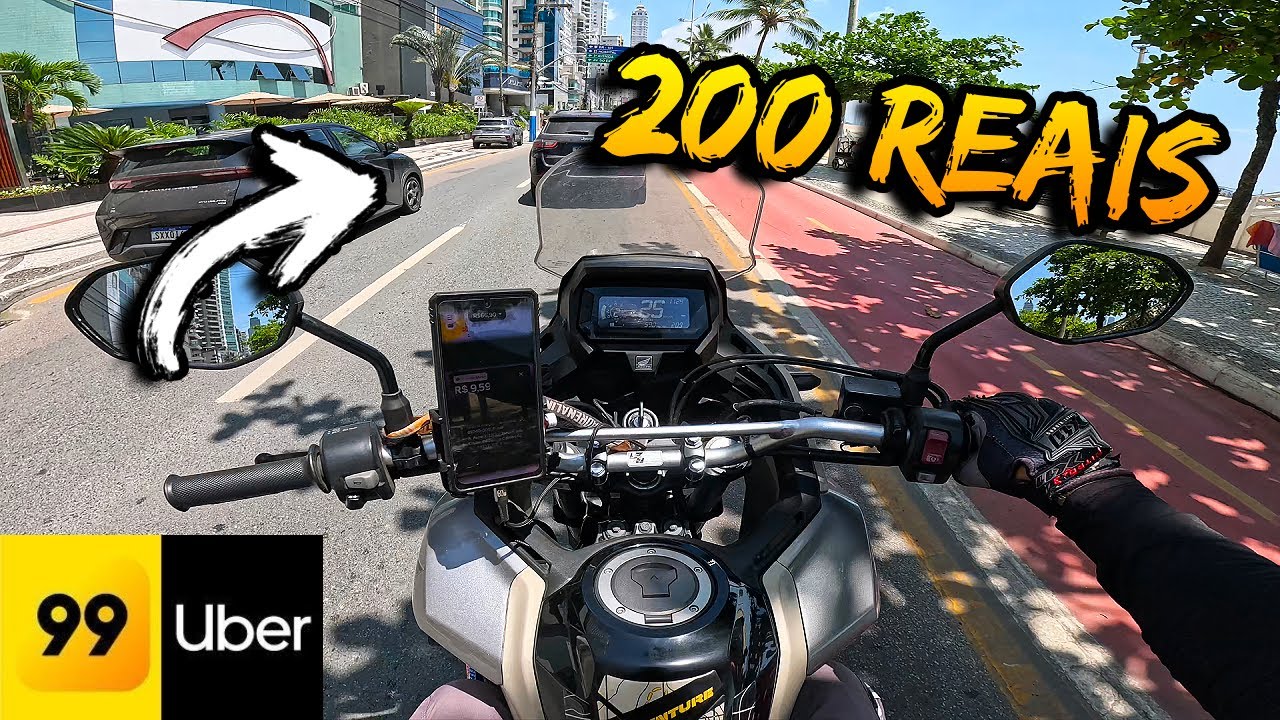 Fiz 200 REAIS na Uber Moto e 99 Moto, QUANTO GASTEI e QUANTO LUCREI?