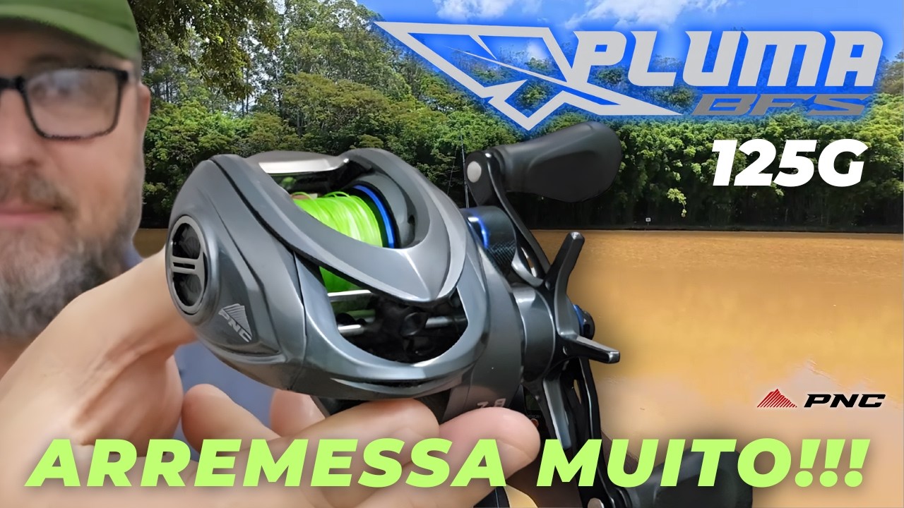 Carretilha PNC PLUMA BFS é boa? Teste de arremessos