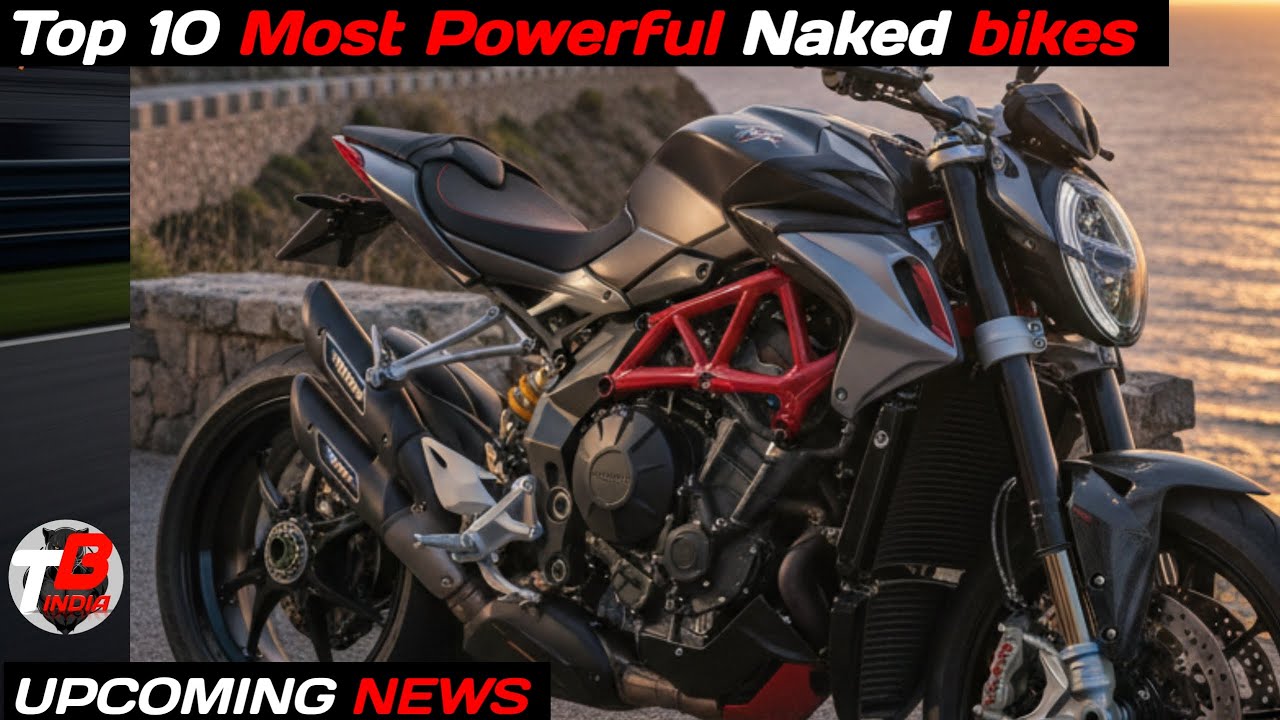 Top 10 most powerful Naked bikes 2025 | MT - 09, Ducati streetfighter V4, BMW M 1000R, Kawasaki Z900