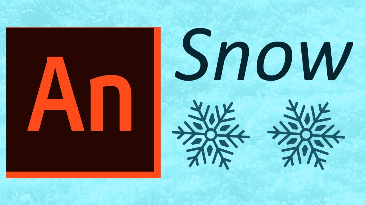 How to create snow in Adobe Animate CC 2020 tutorial. HTML5 canvas.