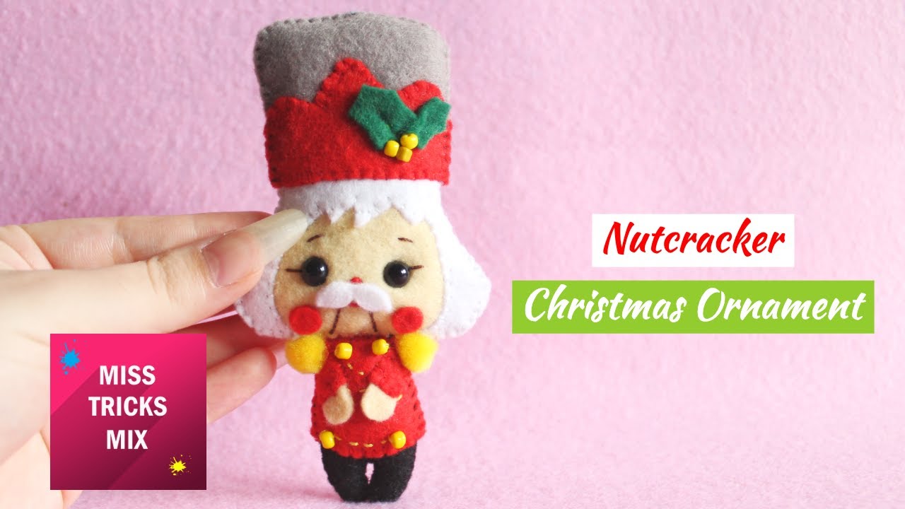 Nutcracker Doll Christmas Felt Ornament