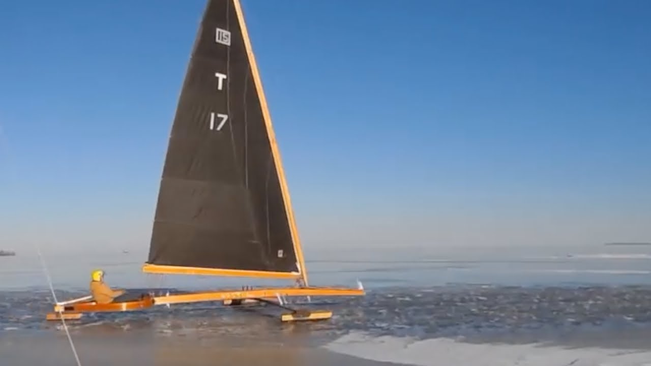 Ice boats on Lake Erie - 