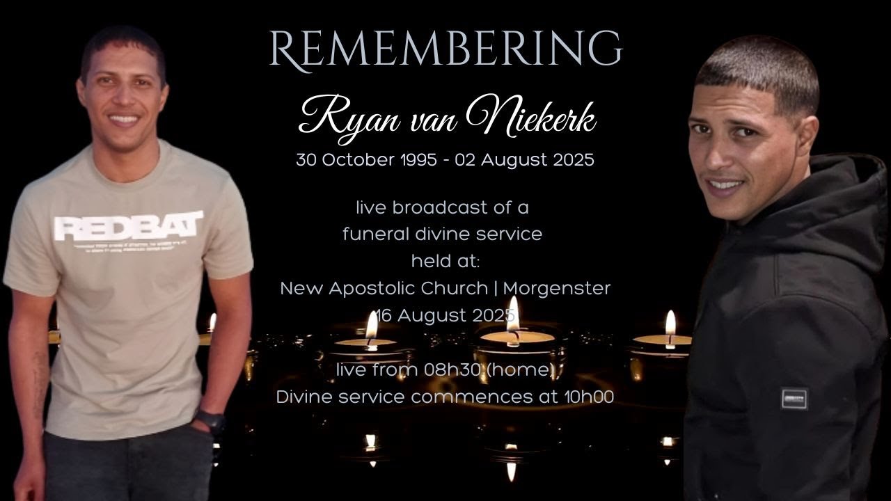 In Loving Memory | RYAN VAN NIEKERK | 1995 - 2025