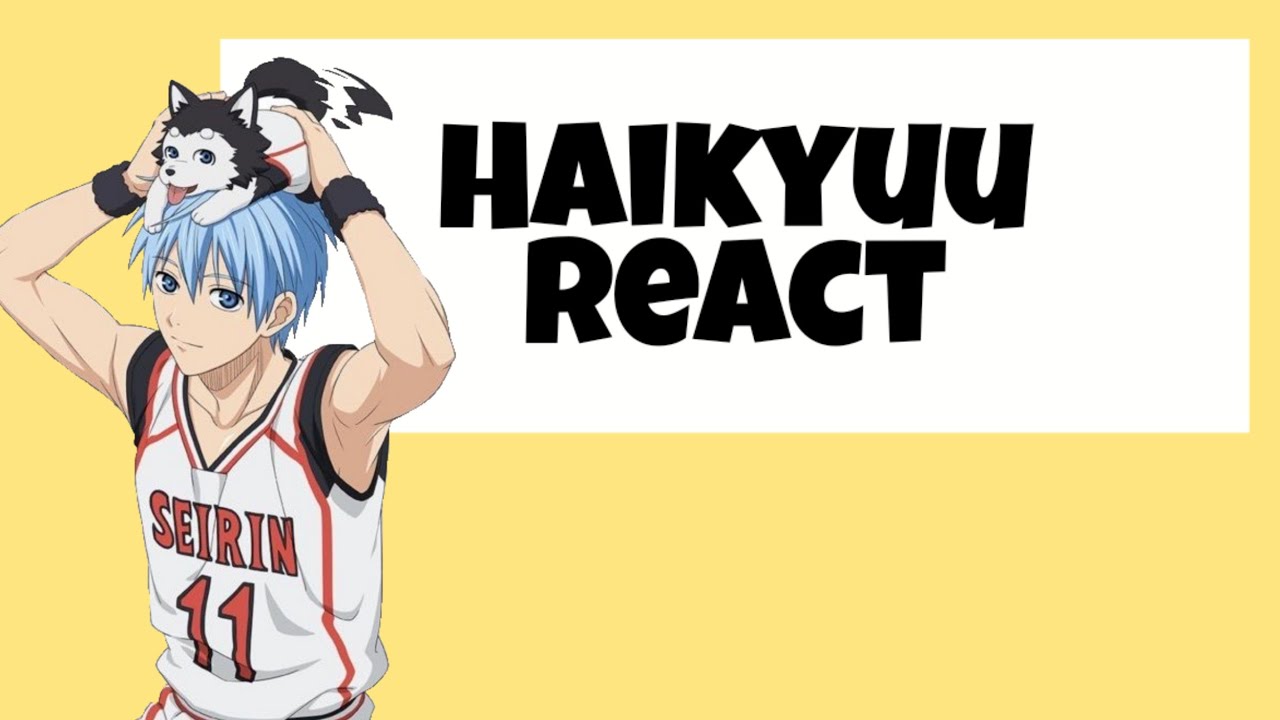 Haikyuu React to Hinata as Kuroko Tetsuya.