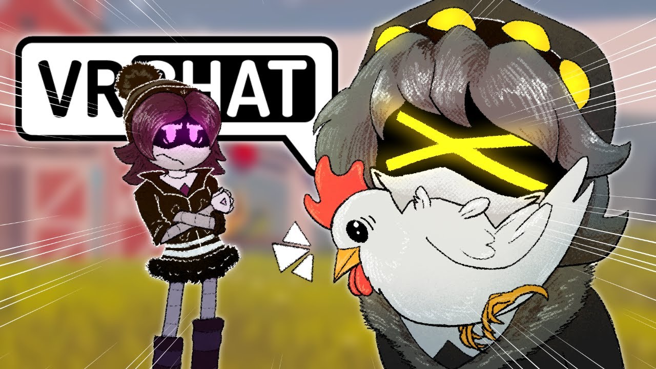 N Eats Uzi's Chicken Army in VRChat!