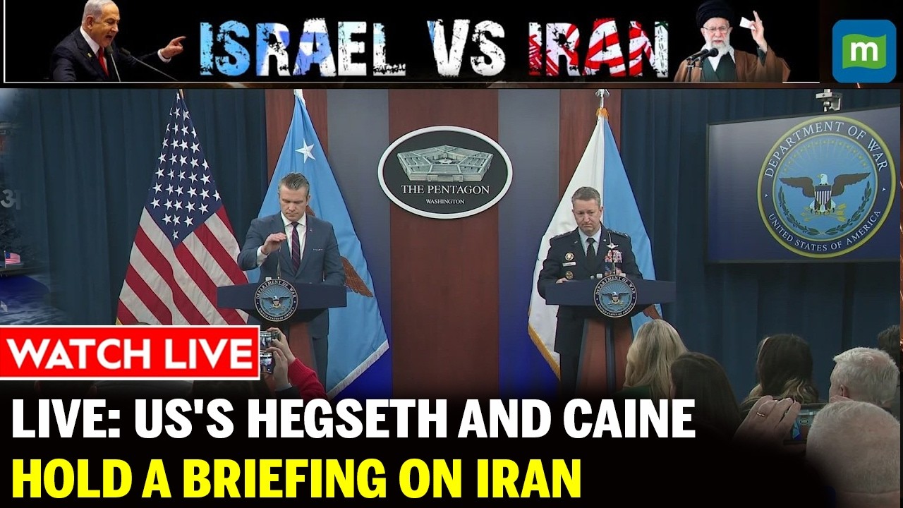 LIVE: US's Hegseth and Caine hold a briefing on Iran: Middle East crisis Live
