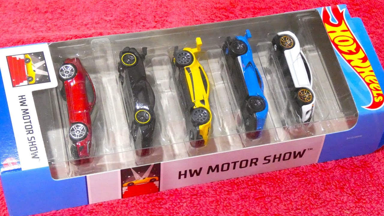 Hot Wheels MOTOR SHOW 2024, набор из 5 машинок