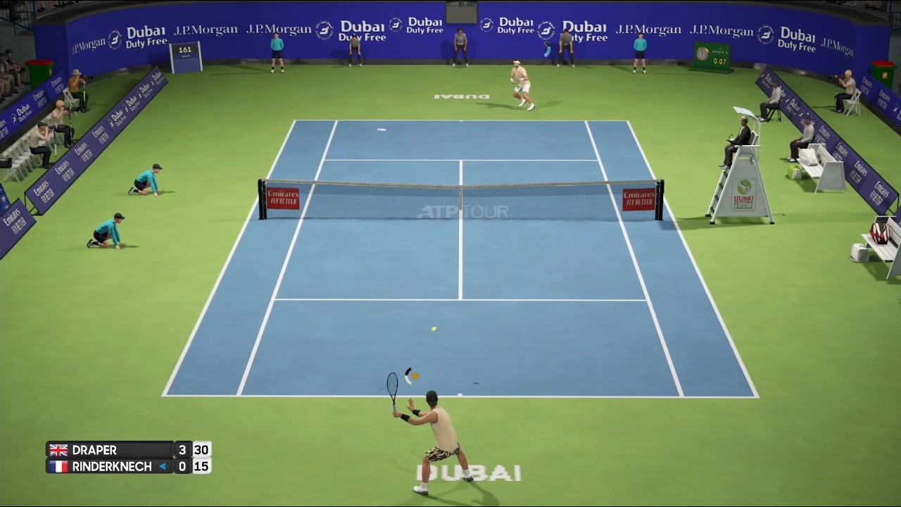 Jack Draper vs Arthur Rinderknech ATP Dubai 26 [1080x60 fps] AO International Tennis   