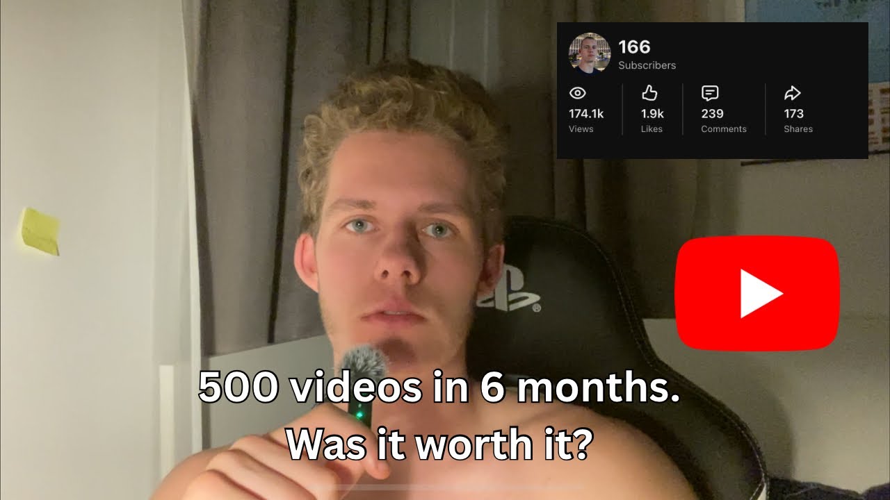 500th video. Why I kept going despite no results. 
