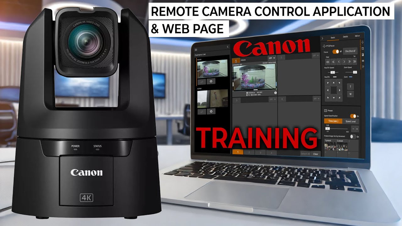 Using the Web and Camera Control Application on Canon PTZ Cameras