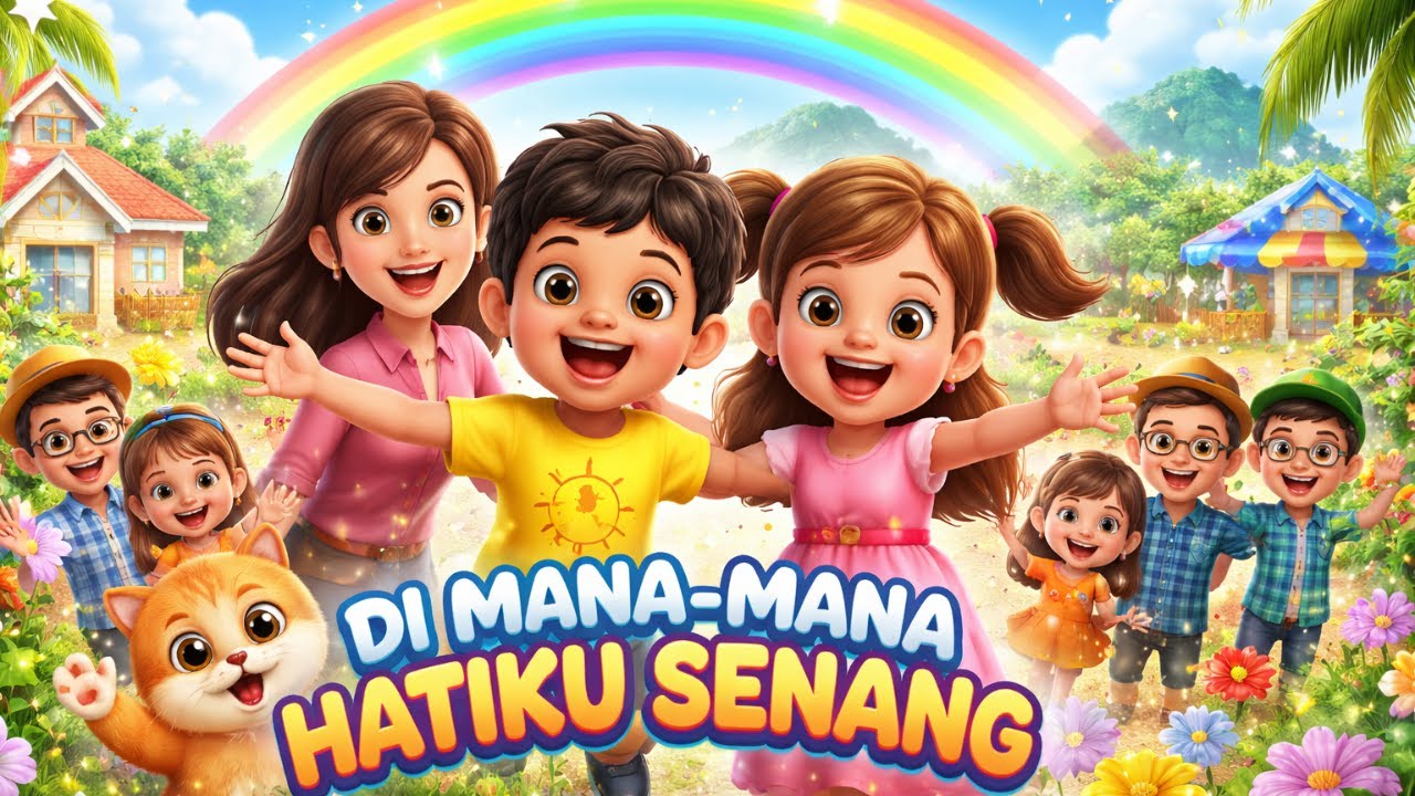 Di Sini Senang Di Sana Senang - Serunya bermain dimana saja| Lagu Anak Ceria & Edukatif