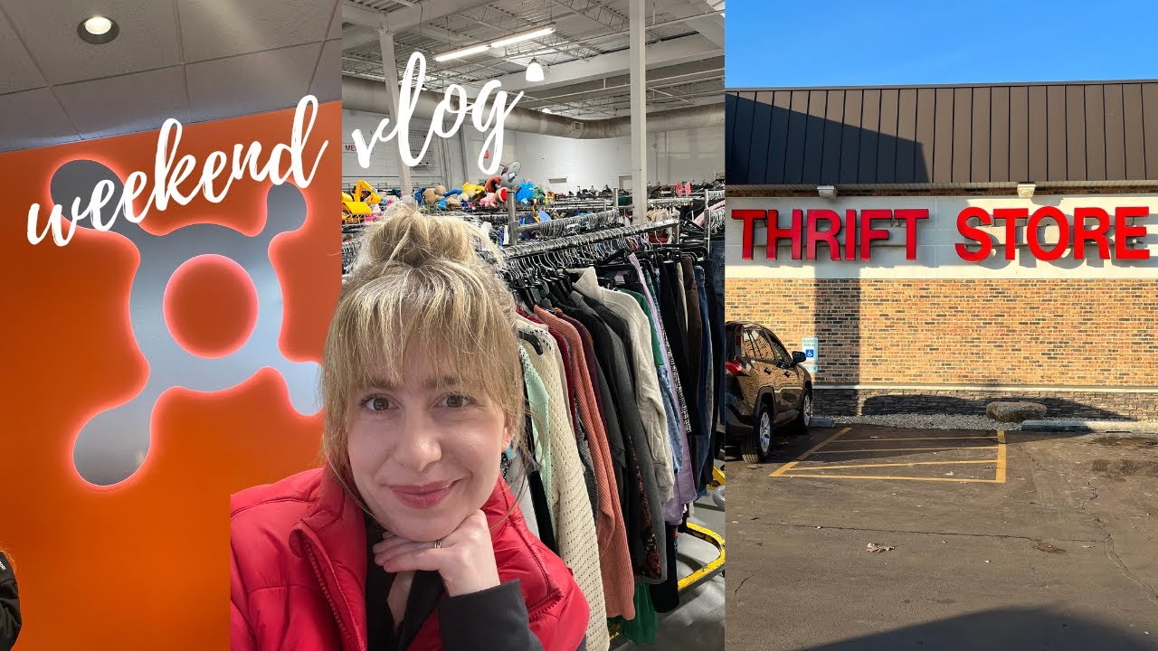 productive WEEKEND vlog | thrifting + Whole 30 grocery haul | starting a transformation challenge!