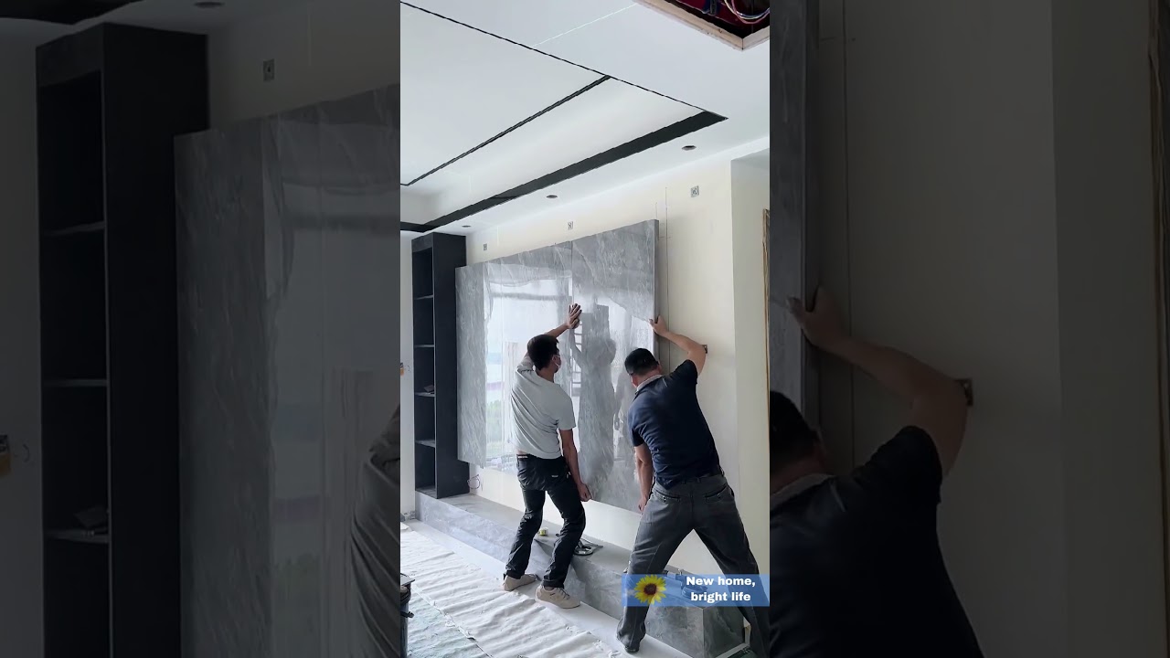 How to install a nice TV background wall