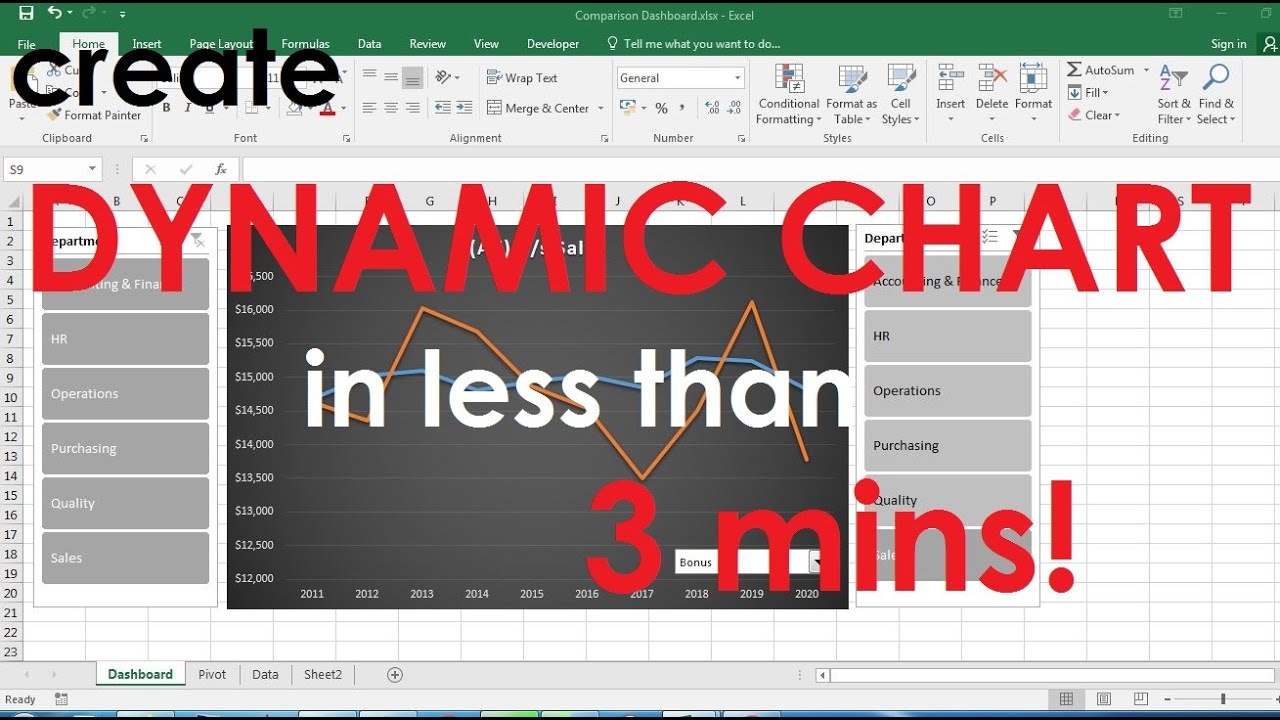 Create DYNAMIC CHART in 3 mins!|Super Excel Trick