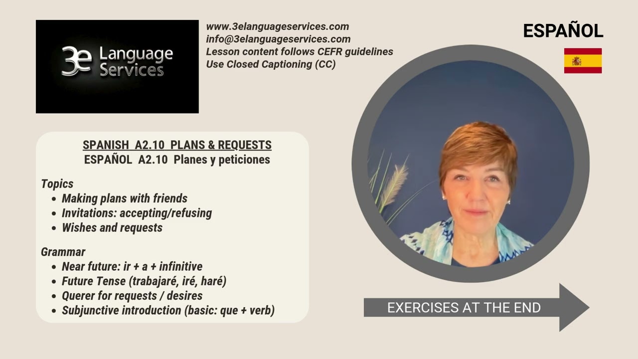 SPANISH A2 10  PLANS & REQUESTS