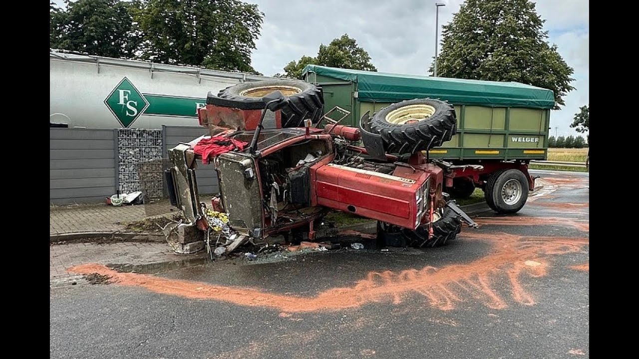 Traktorunfall in S&ouml;hlde fordert Schwerverletzten und verursacht hohen Sachschaden