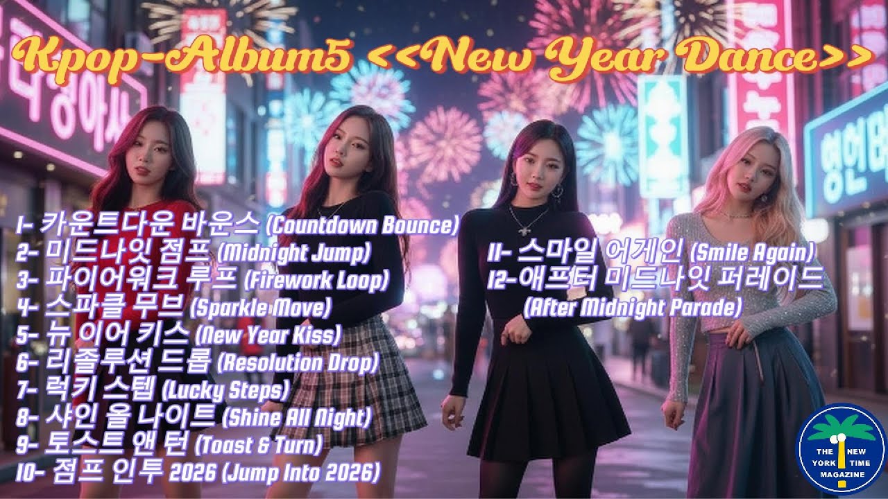 Playlist 5 KR – 카운트다운부터 폭발하는 행복💥🎆새해 밤 함께 뛰는 신나는 댄스팝(Lyrics Video) #playlist #top #album #new #music