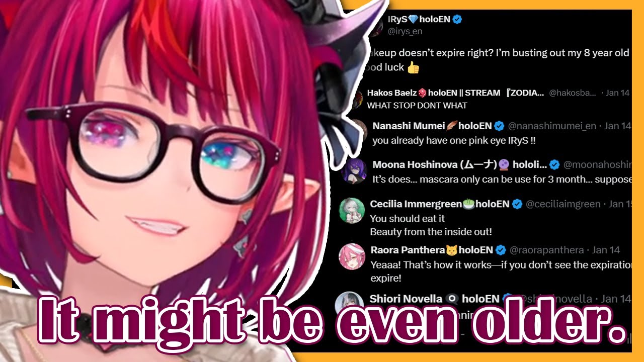 Irys Reveals That Her Mascara May Actualy Be Older Than 8 Years [Hololive EN]