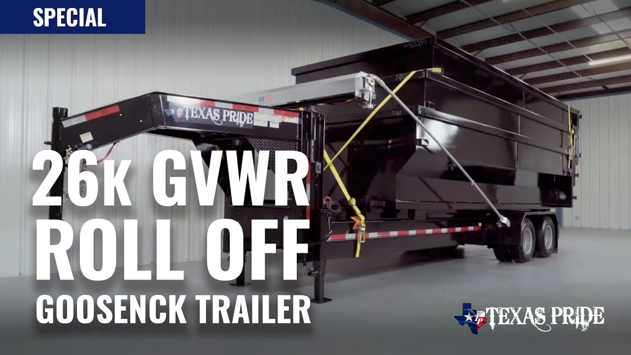 Walk Around: 26K lb GVWR Gooseneck Roll Off Trailer (Special) | Texas Pride
