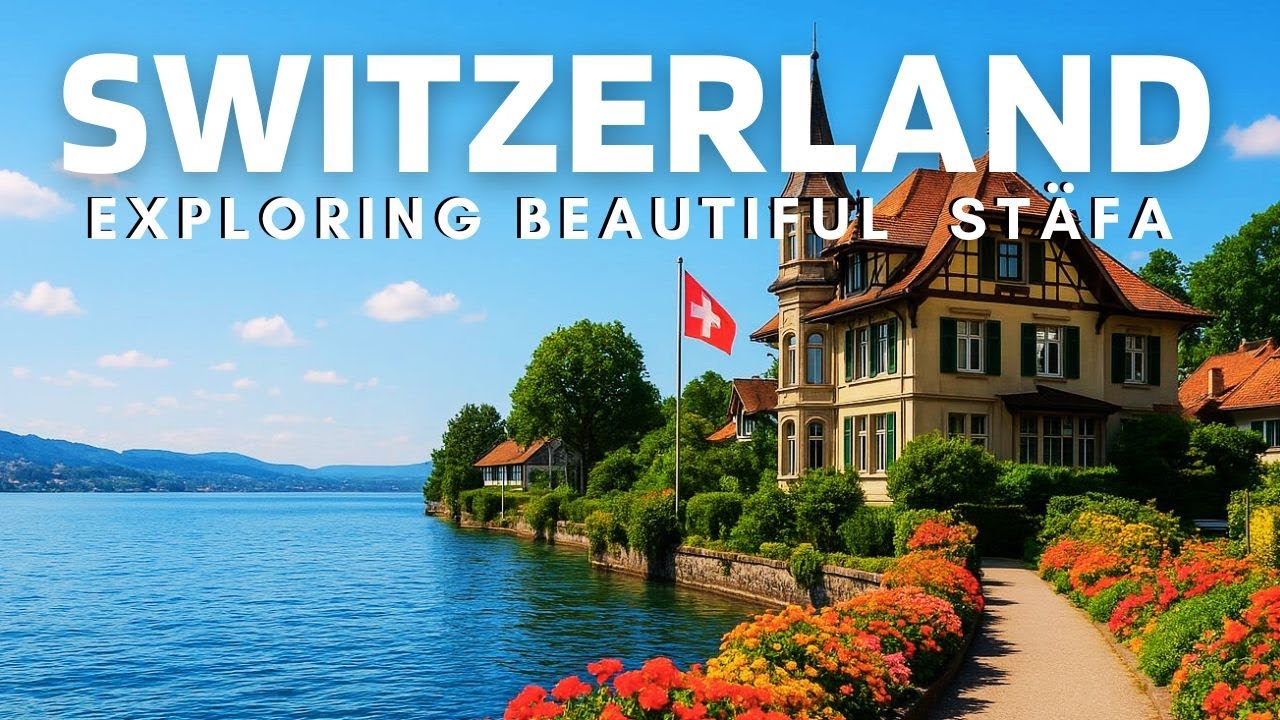 Switzerland, St&auml;fa 🇨🇭 | Walking Tour of a Beautiful Lakeside Village on Lake Zurich 🌊