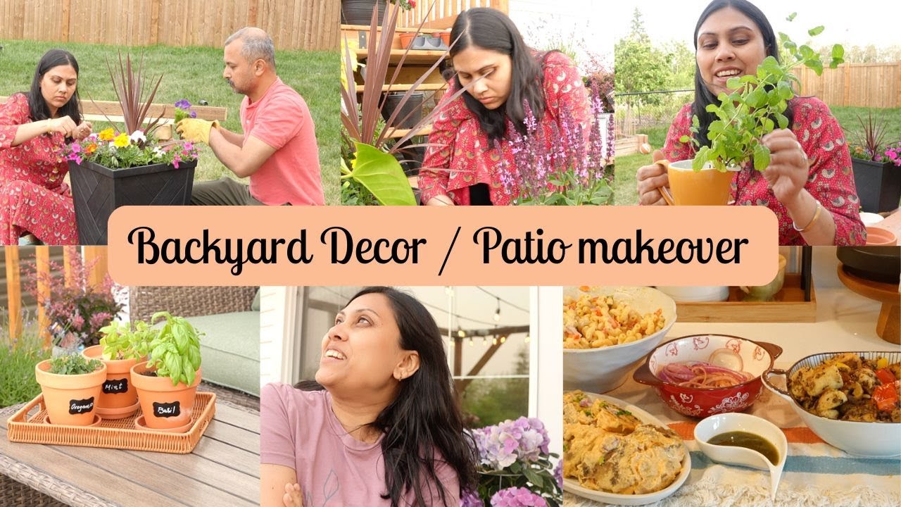 Decorated My Backyard I Patio Makeover | Party Menu + New Patio Furniture