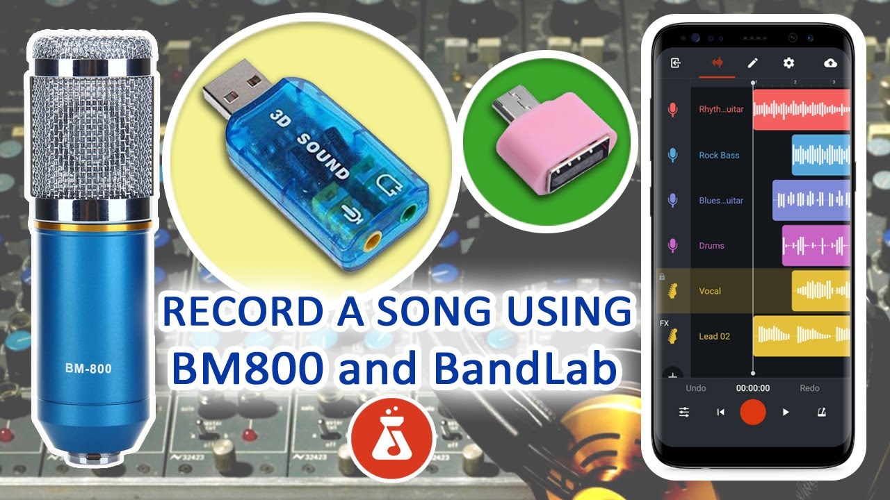 How to record a song using BM800 and BandLab App