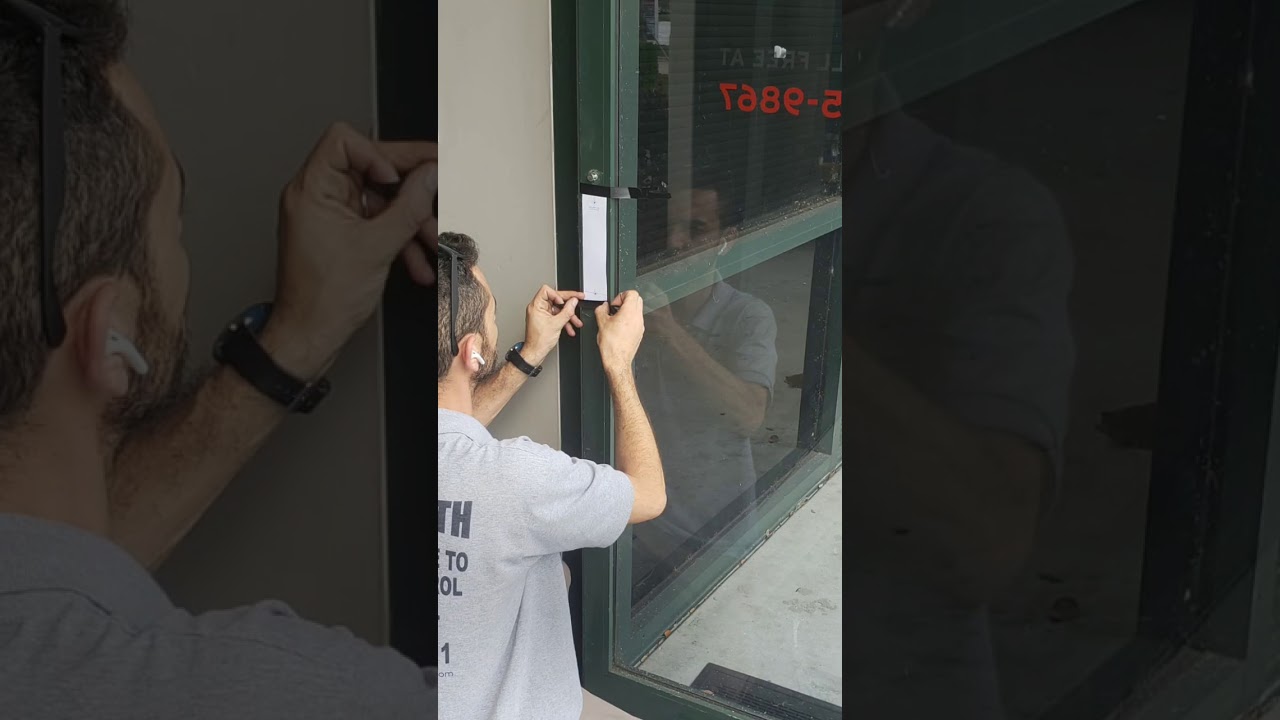 Cross bar panic exit devise installation by OHANALocksmith.com