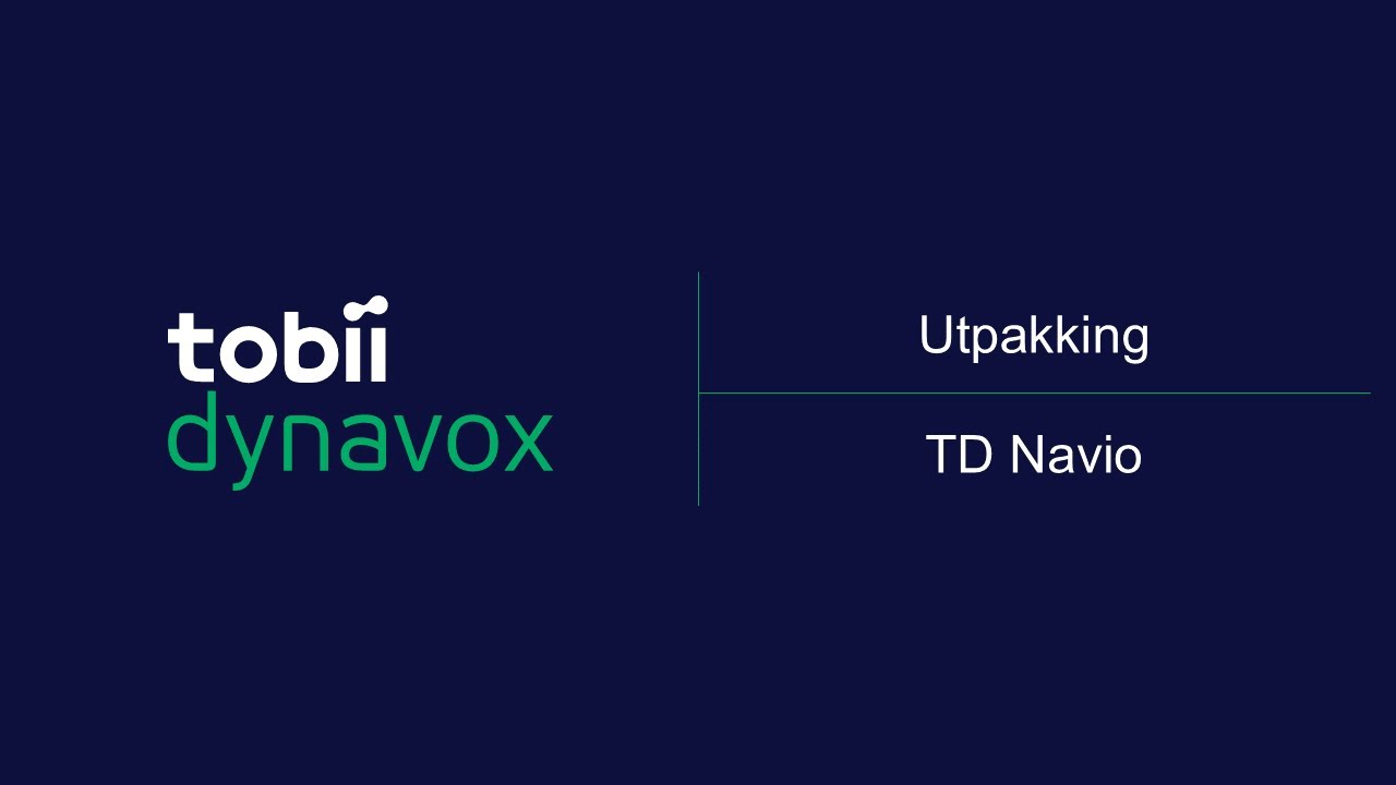 Dette er TD Navio - Utpakking