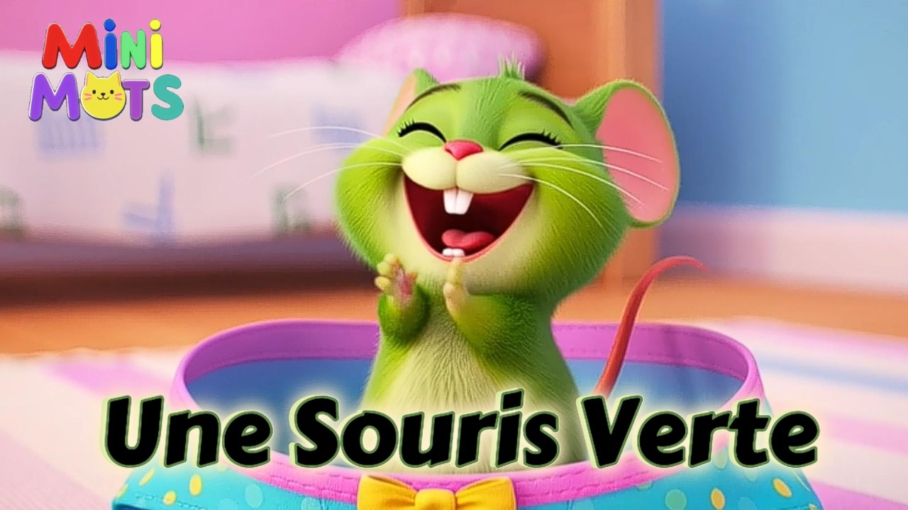Une Souris Verte | Comptine Pour Enfants #chansonspourenfants #frenchsong #comptines #fran&ccedil;ais