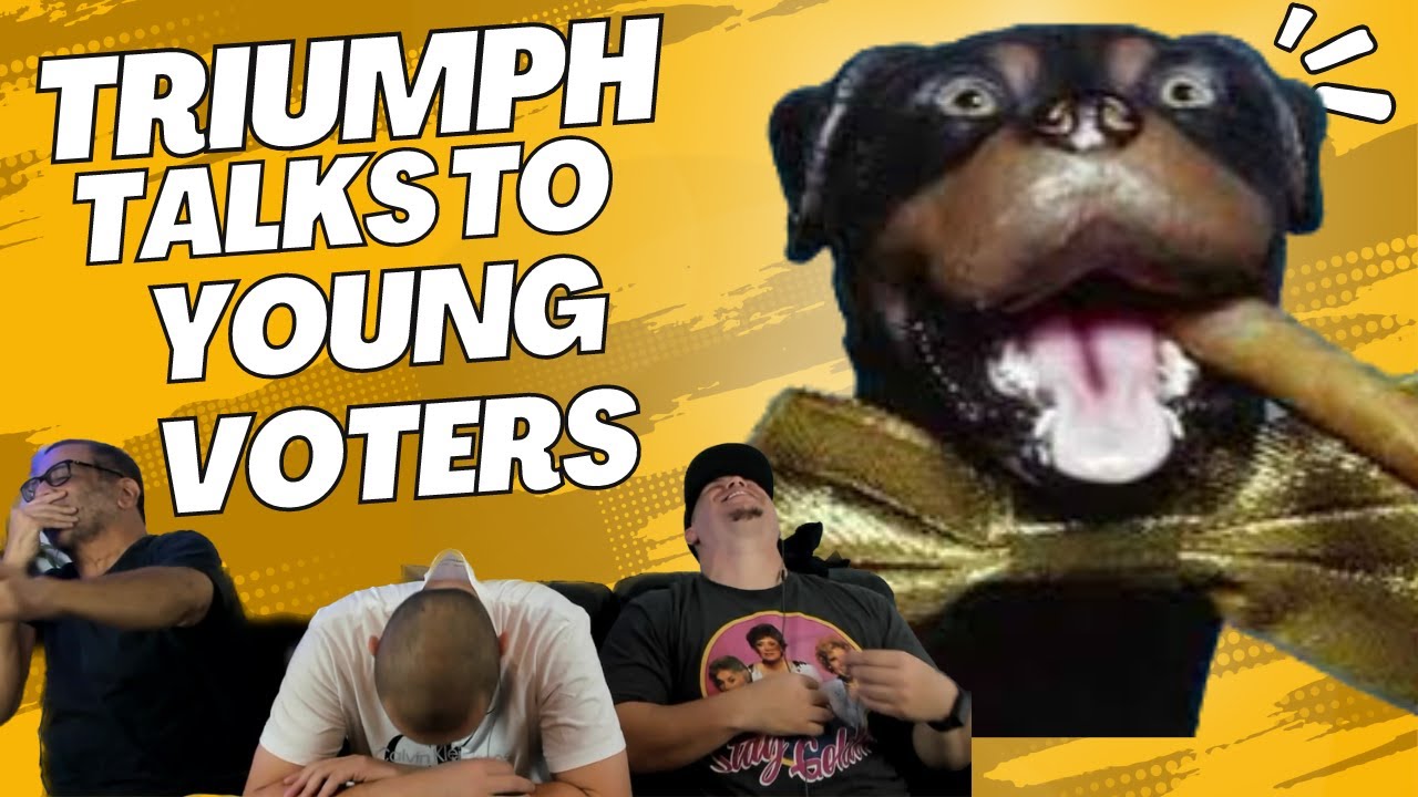Triumph the Insult Comic Dog Talks to Young Voters REACTION