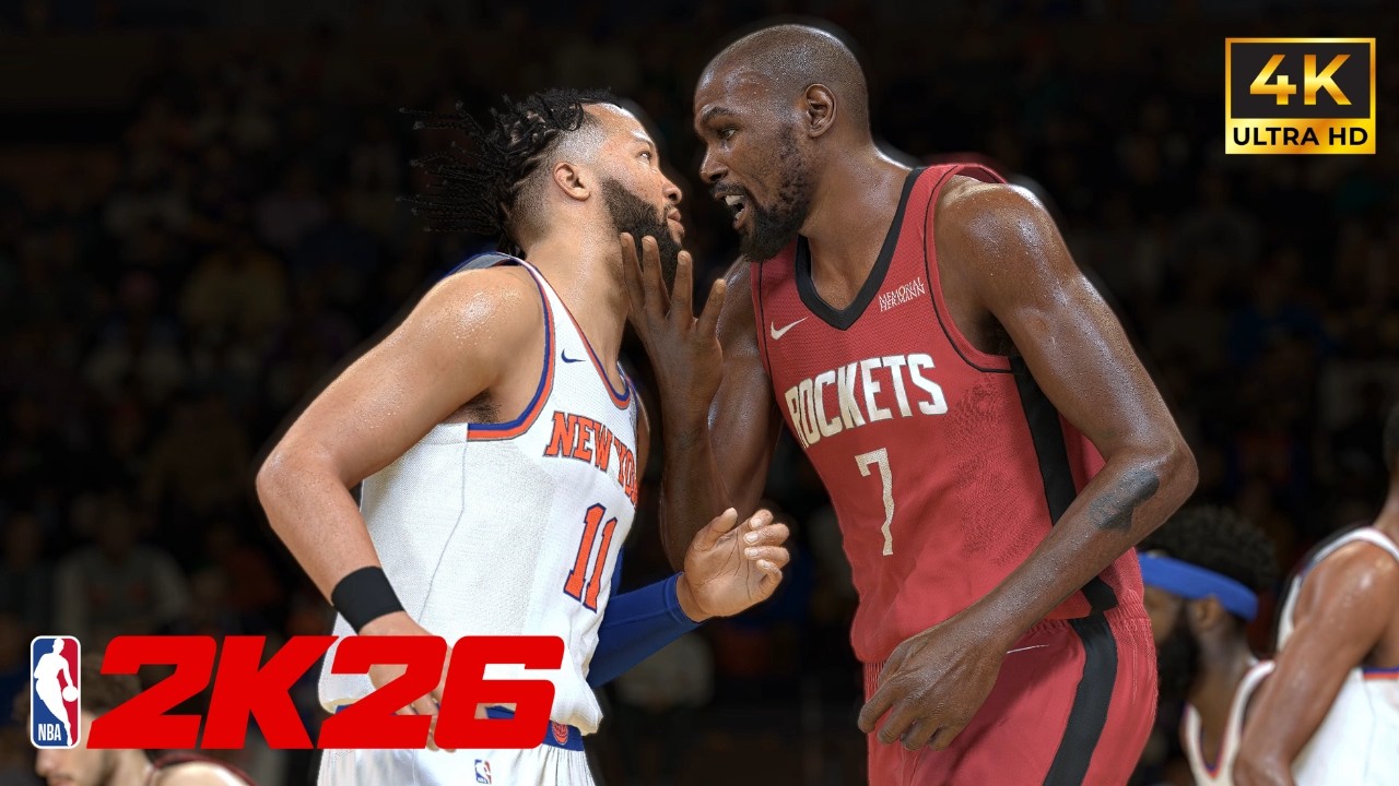 Kevin Durant vs Jalen Brunson & KAT | Rockets vs Knicks | NBA 2K26 Sim (Feb 21) 4K Ultra Realistic