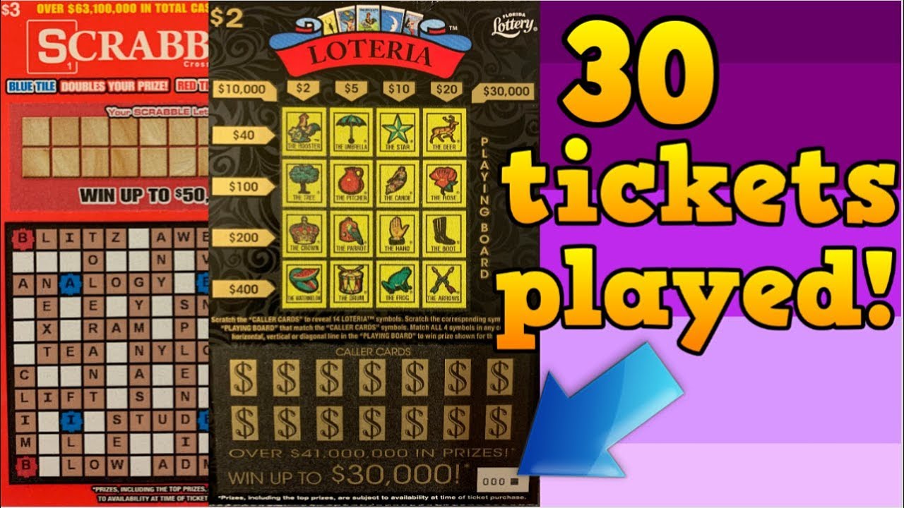 MANY WINNERS FOUND! LOTERIA & SCRABBLE SCRATCH OFF TICKETS!
