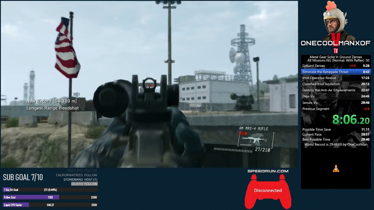 Ground Zeroes New Game All Missions Speedrun 0:29:28.200