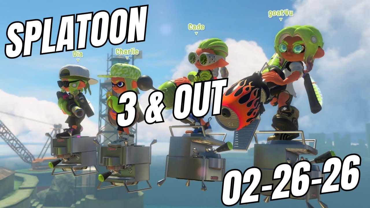 Oops! I made a mistake! Splatoon 3 Gameplay, 3 & Out Session 02-26-26