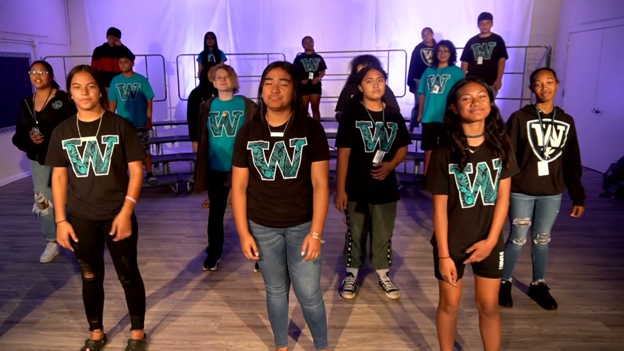 Mele & Mo'olelo Contest with Wai'anae Intermediate School Singing 