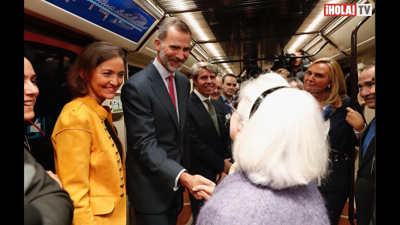 El momento más emotivo de la visita del Rey Felipe al metro de Madrid | ¡HOLA! TV