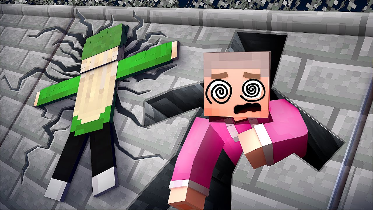 SPRING NIEMALS &Uuml;BER DIE M&Auml;DCHEN MAUER | Minecraft Freunde 3