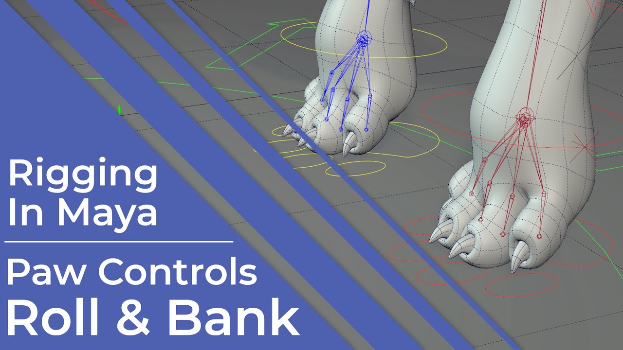 #RiggingInMaya | Part 31 | Advanced | Paw Roll & Bank