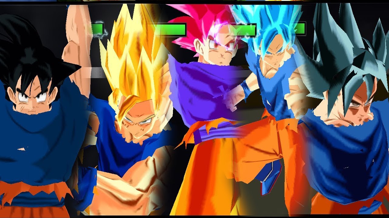 Goku All Fases + Migate No Gokui ( Skin Dañado - DBS ) Vs Jiren / DBZ Tenkaichi Tag Team