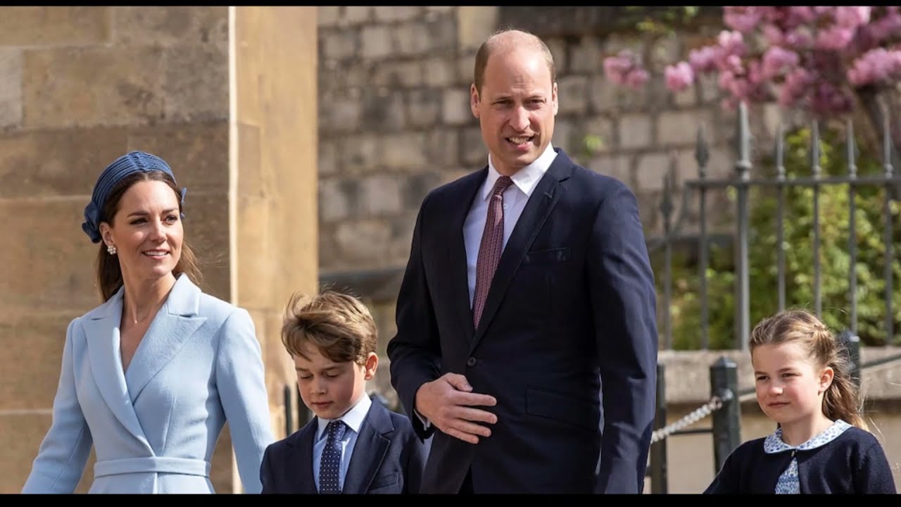 HRH Princess Charlotte with her family on Easter 2022