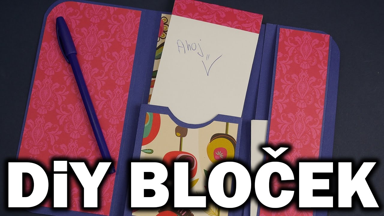 DiY ozdobný poznámkový bloček // zpátky do školy // scrapbook