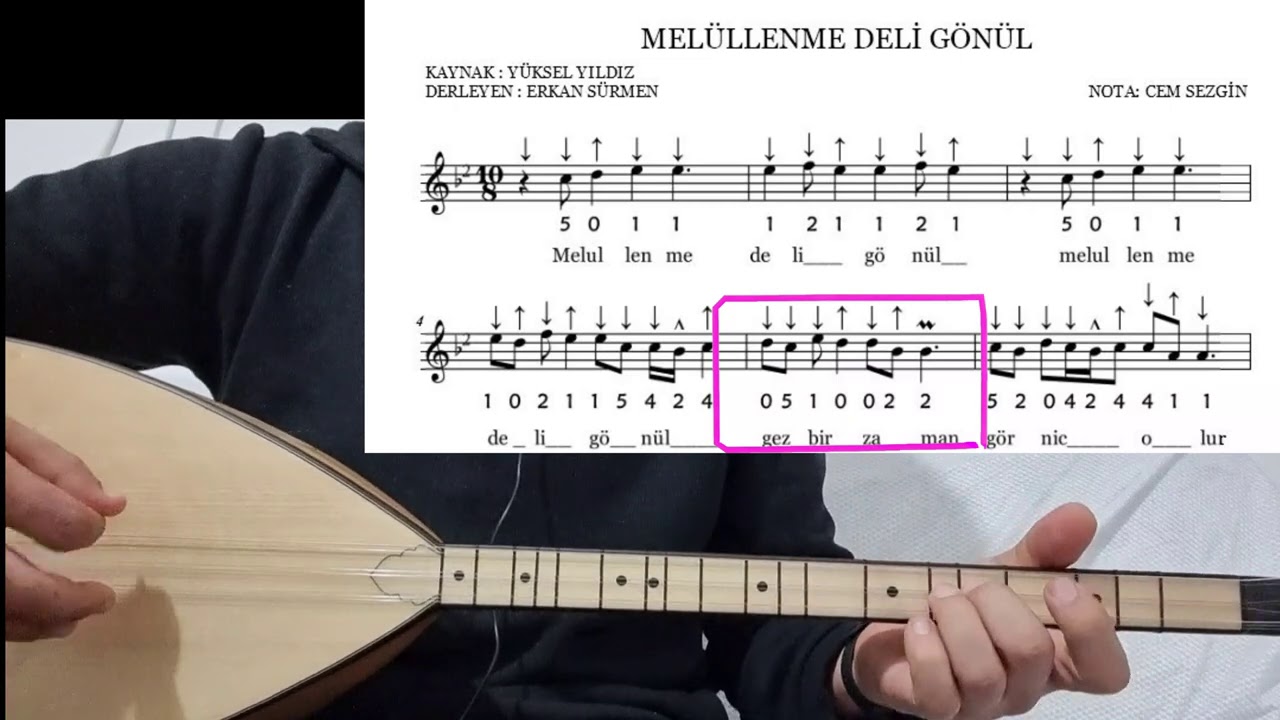 MELÜLLENME DELİ GÖNÜL #solfej kısasapbağlama dersi